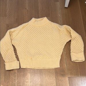 J Crew Women's butter yellow Sweater